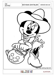 Minnie Mouse boyama sayfaları